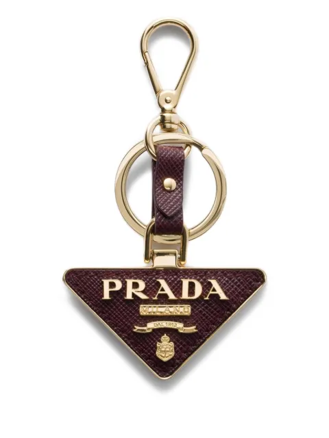 Prada سلسلة مفاتيح 'سافيانو' جلد