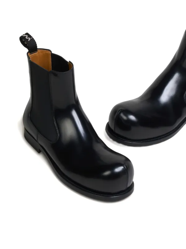 MARNI ブーツ Shiny Leather Chelsea Boot in Black – SVRN