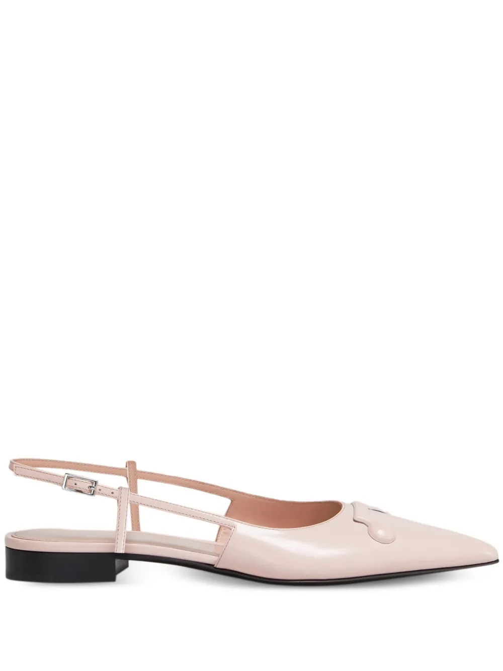 Marni Slingback Pointed-toe Flats