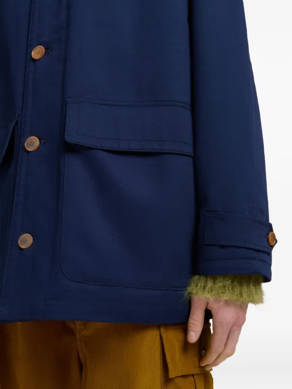 Marni ボタン コート | ブルー | FARFETCH JP