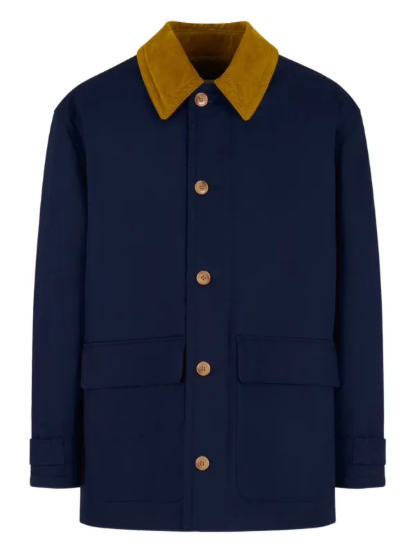 Marni Button-up Coat in Blue