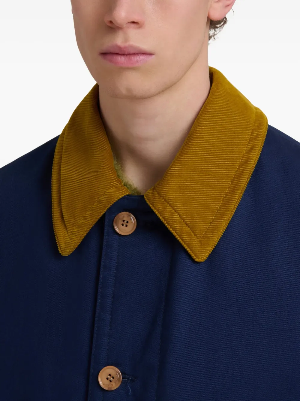 Marni Button-up jas Blauw