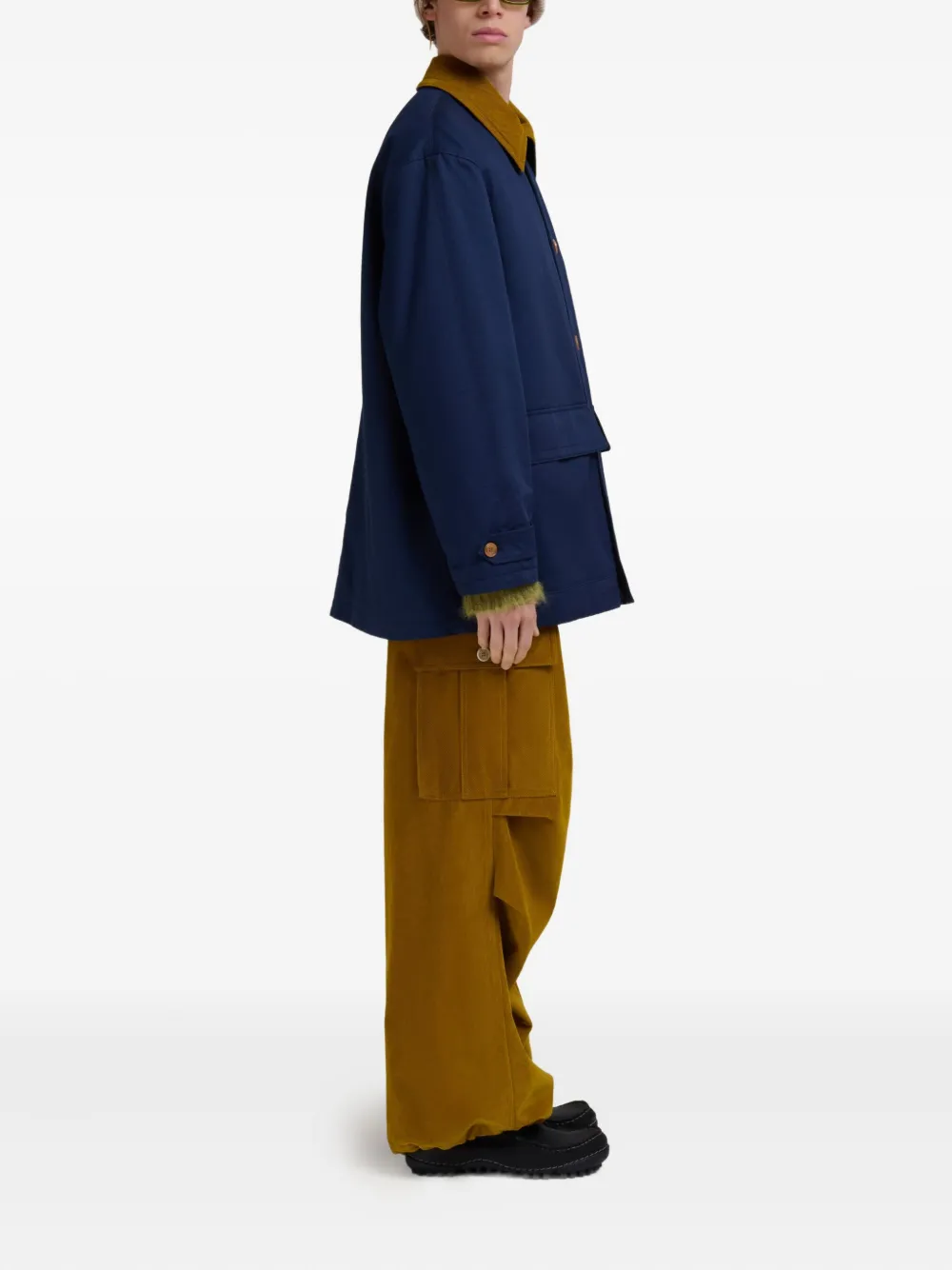 Marni Button-up jas Blauw