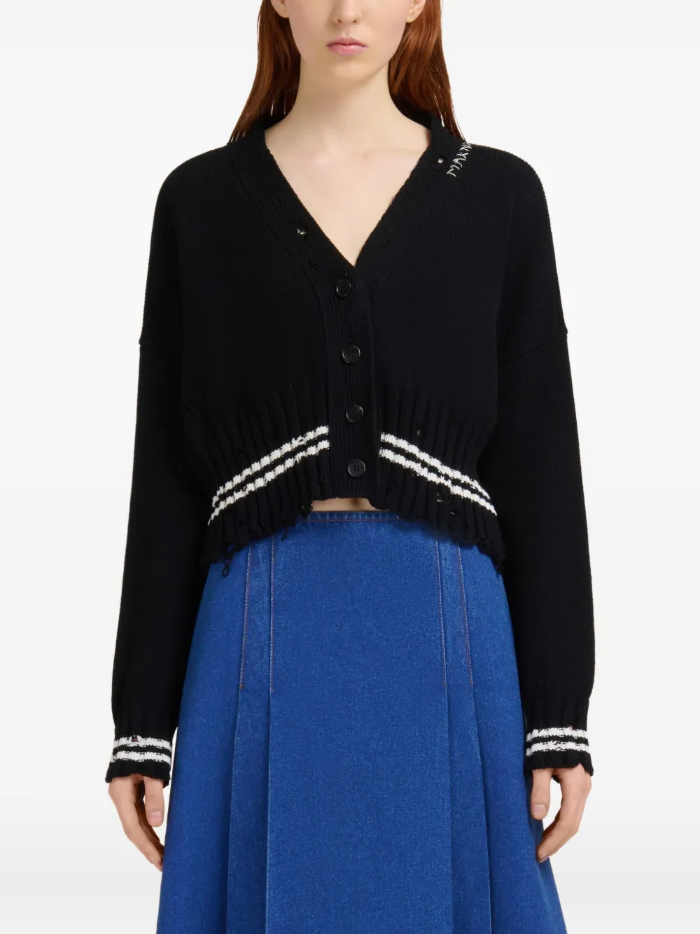 Marni Vest met V-hals Zwart