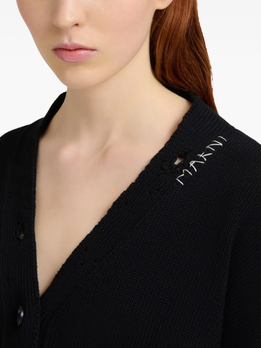 Marni Vest met V-hals Zwart