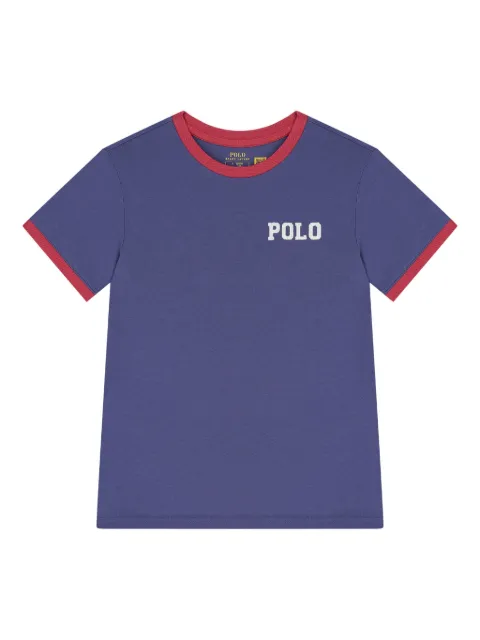 POLO RALPH LAUREN KIDS contrast-trim T-shirt