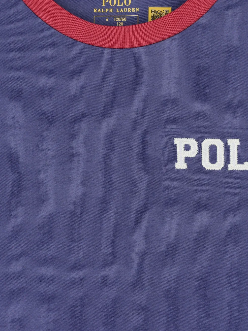 POLO RALPH LAUREN KIDS T-shirt met contrasterende afwerking Blauw