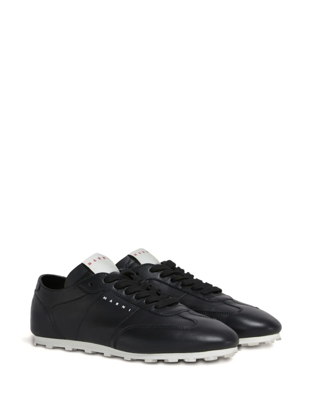 Marni lace-up athletic trainers Black