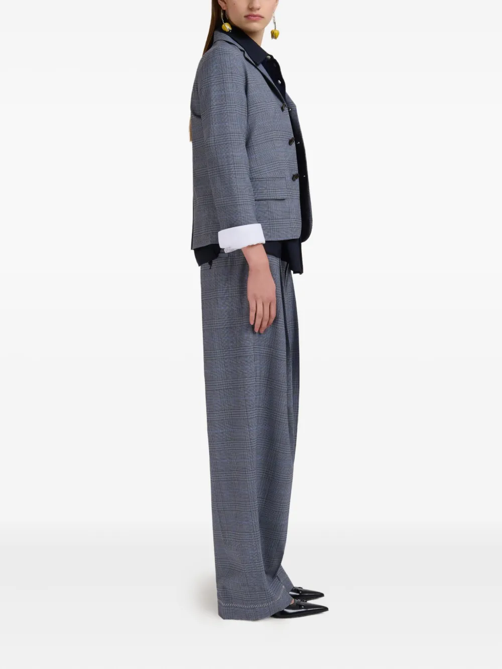 Marni Blouse van scheerwol - Blauw