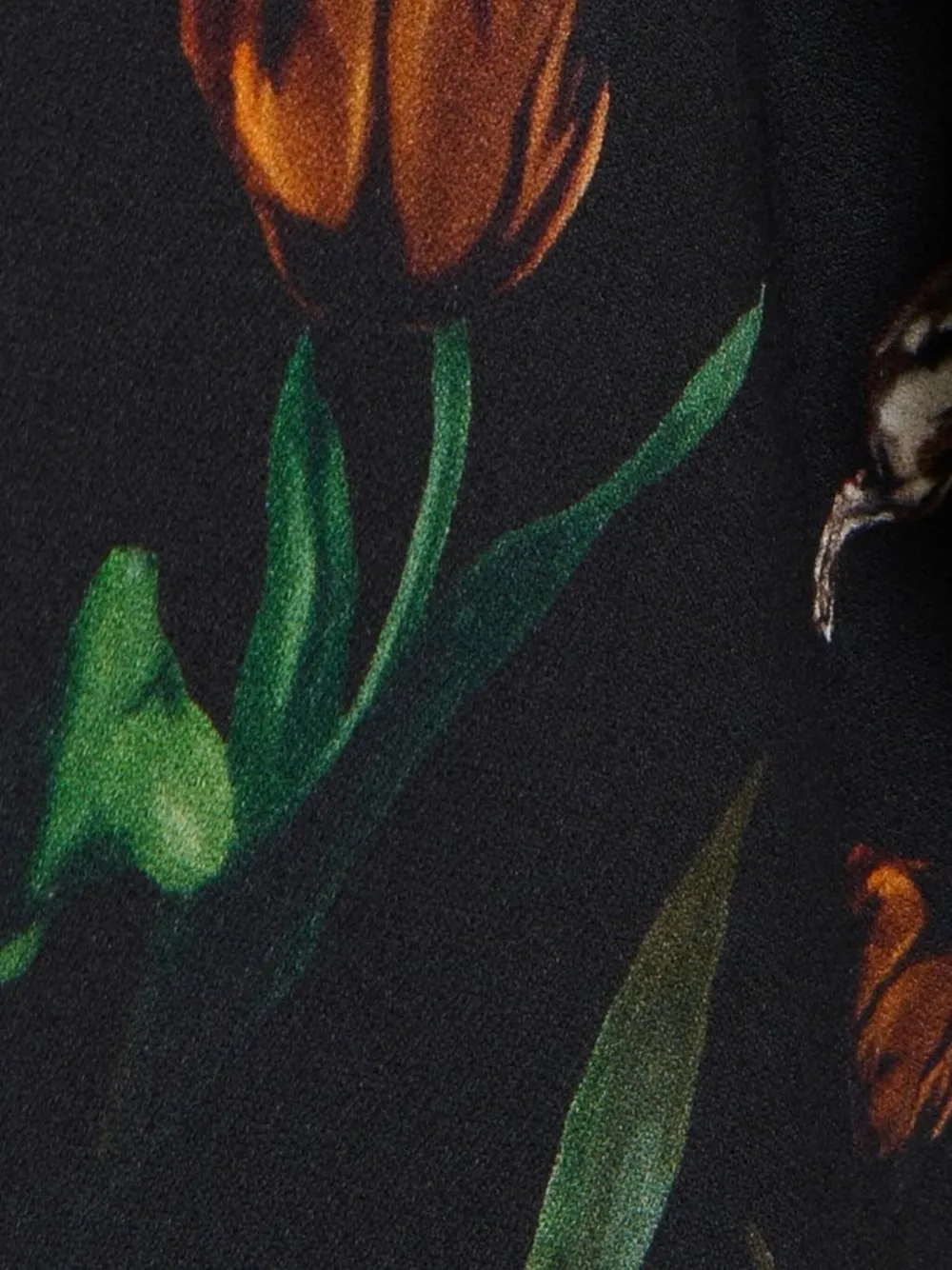 Marni Maxi-jurk met bloemenprint Zwart