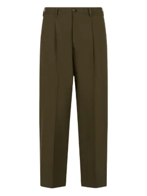 Marni プリーツ ワイドパンツ | ブラウン | FARFETCH JP