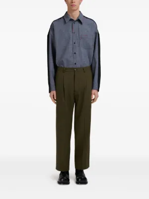 MARNI マルニ パンツ（その他） カーキ 38(S位) 2108424E0192 美品 18SS クロップドパンツ イージーパンツ ゴムウエスト