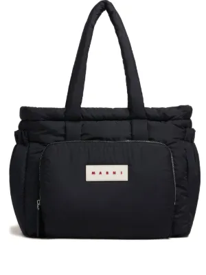 Prada ロゴエンボス ハンドバッグ | ブルー | FARFETCH JP