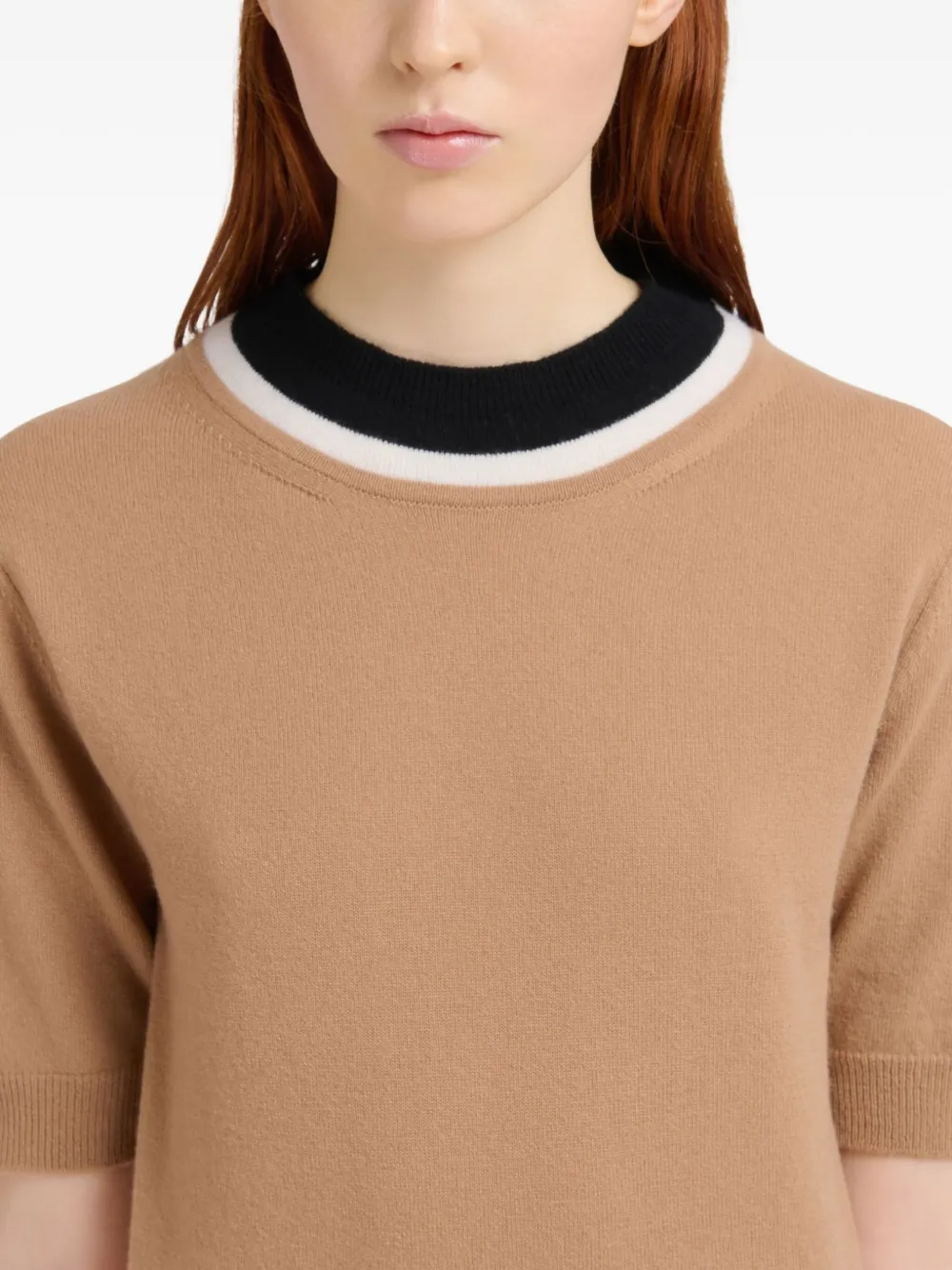 Marni Tweekleurige top Beige