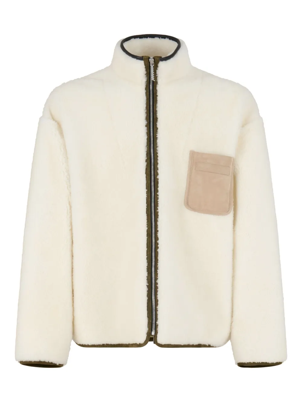 Marni zip-up fleece bomber jacket | blanco | Image 1