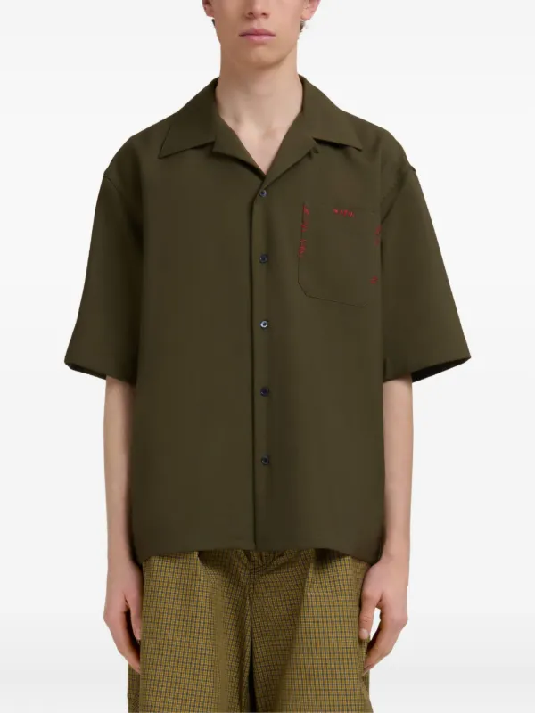 Marni ショートスリーブ シャツ | グリーン | FARFETCH JP