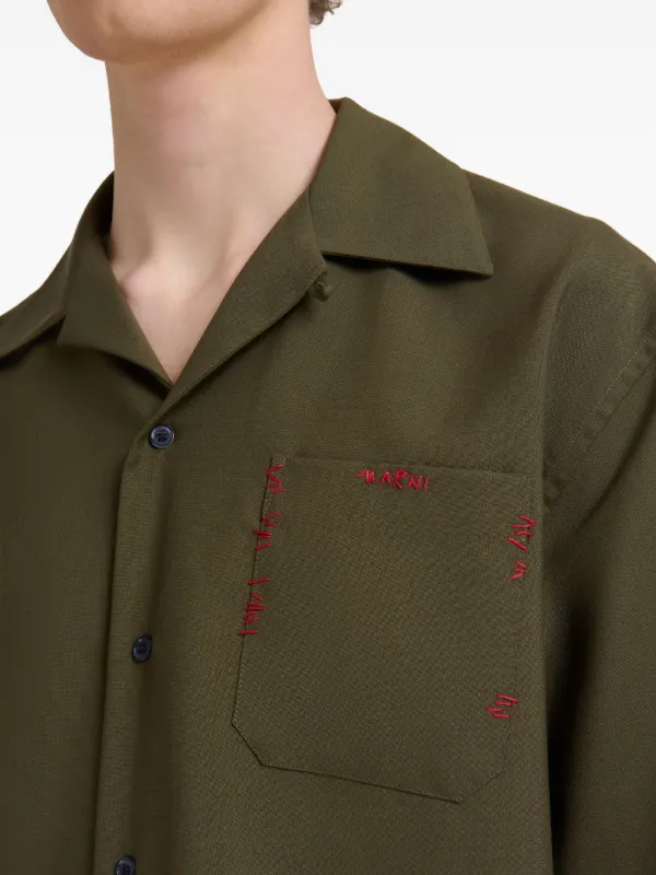 Marni ショートスリーブ シャツ | グリーン | FARFETCH JP