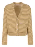 Marni striped button-up cardigan - Neutrals