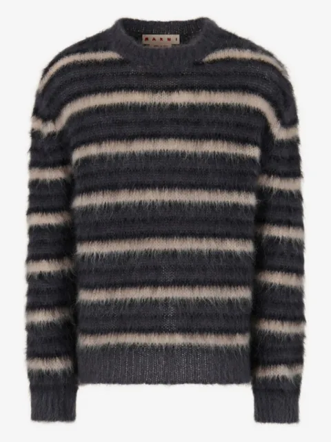 Marni pull texturé à rayures