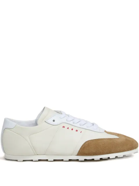 Marni Softy Soccer suede-panelled sneakers