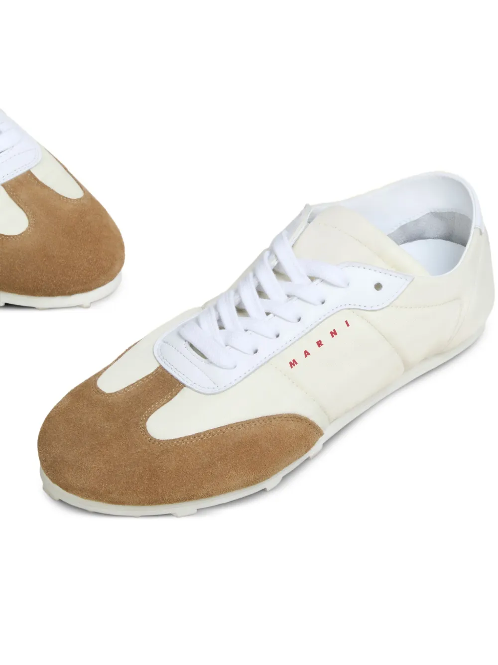 Marni Sneakers met suède vlak Wit