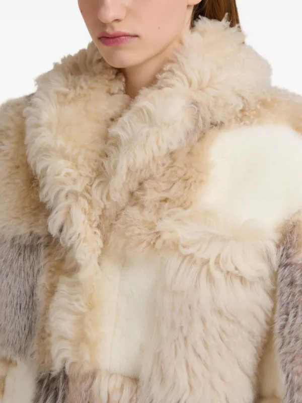 Marni パッチワーク ファージャケット | ホワイト | FARFETCH JP