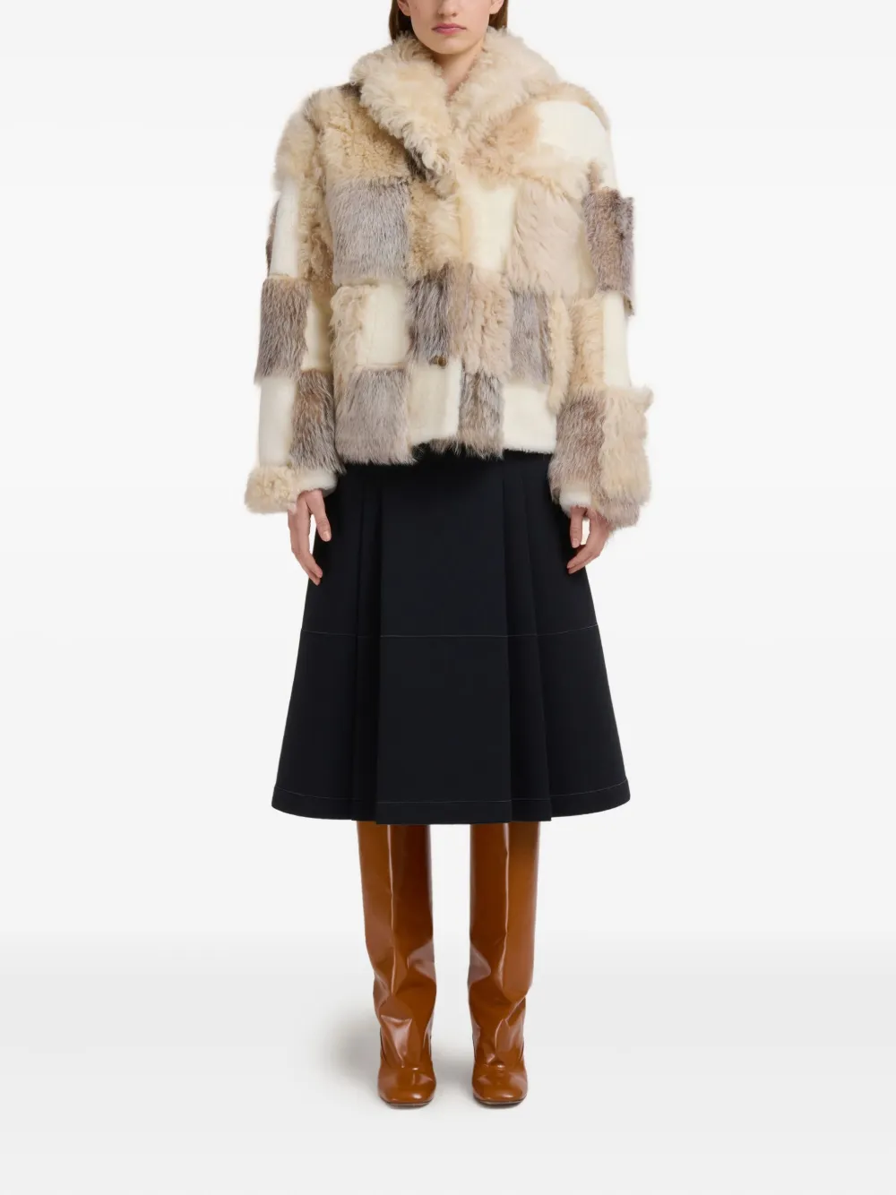 Marni patchwork fur jacket | Faux Fur & Shearling Jackets | Image 2