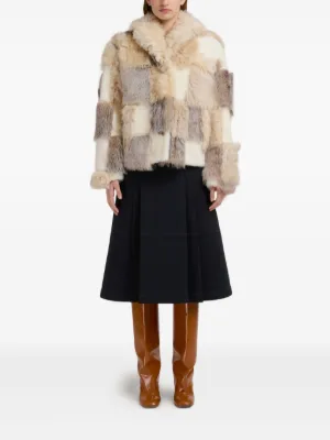 MARNI マルニ パッチワーク ファーコート MARNI マルニ パッチワーク ファーコート レディース コート