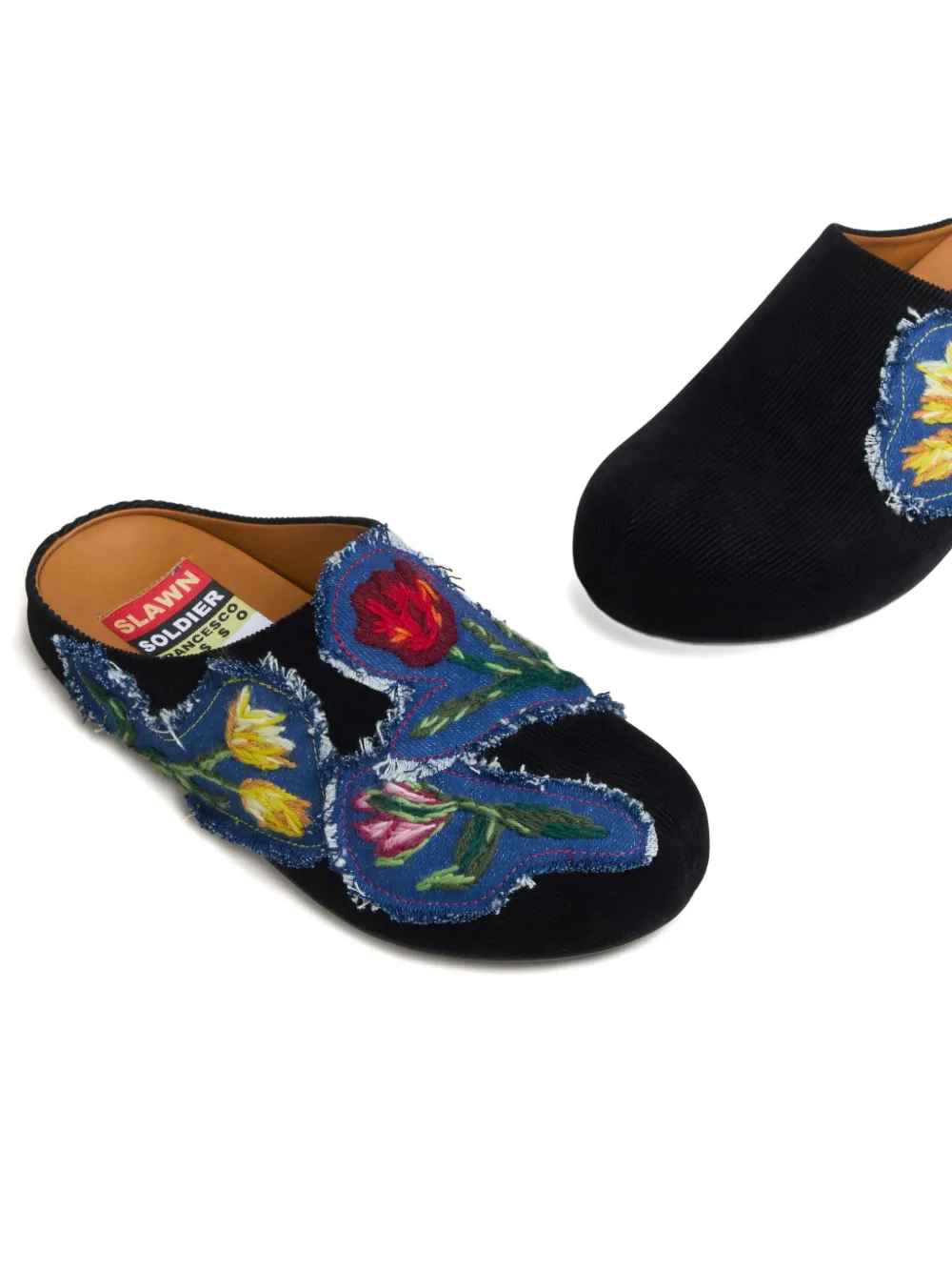Marni floral-print sandals Black