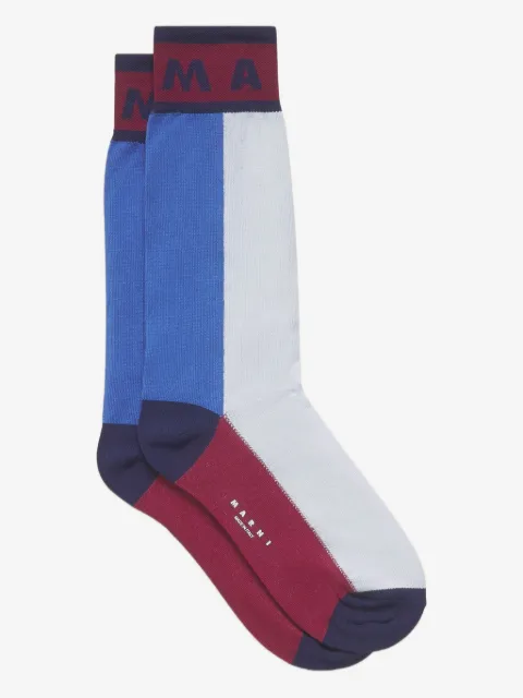 Marni calcetines con logo bordado