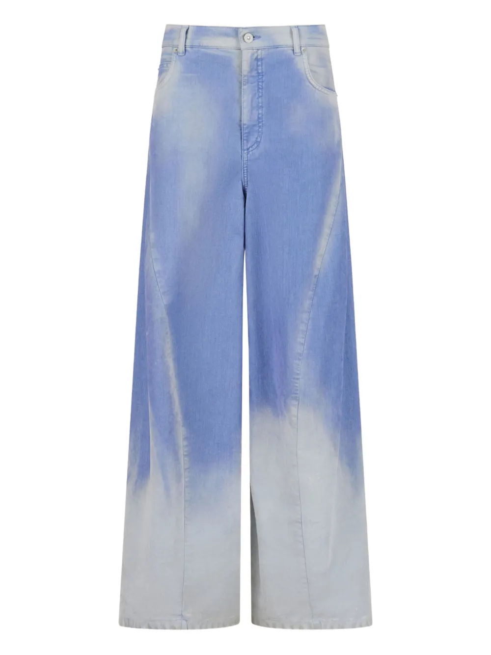 Marni Dyed Wide-leg Jeans In Blue