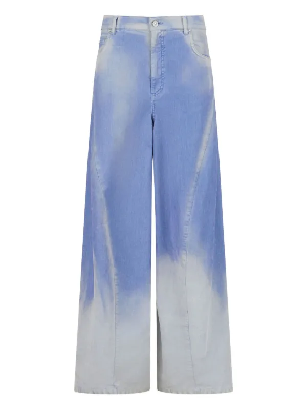 【希少】MARNI / OVERDYED WIDE DENIM Marni Dyed wide-leg Jeans | Blue | FARFETCH GE