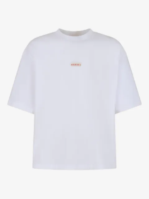 Marni logo刺绣T恤