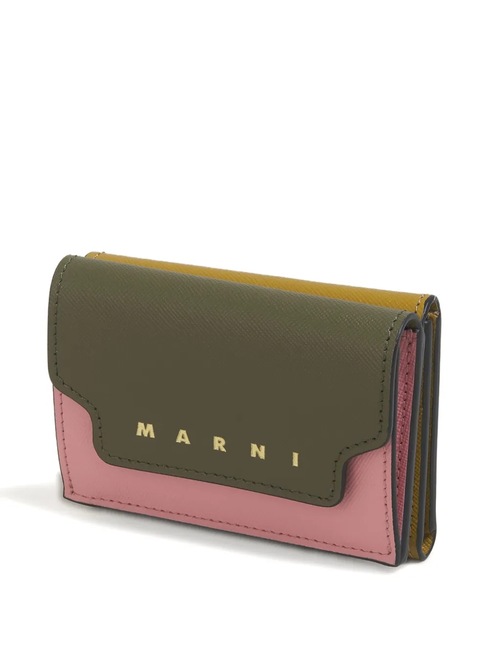 Marni Portemonnee met colourblocking Groen
