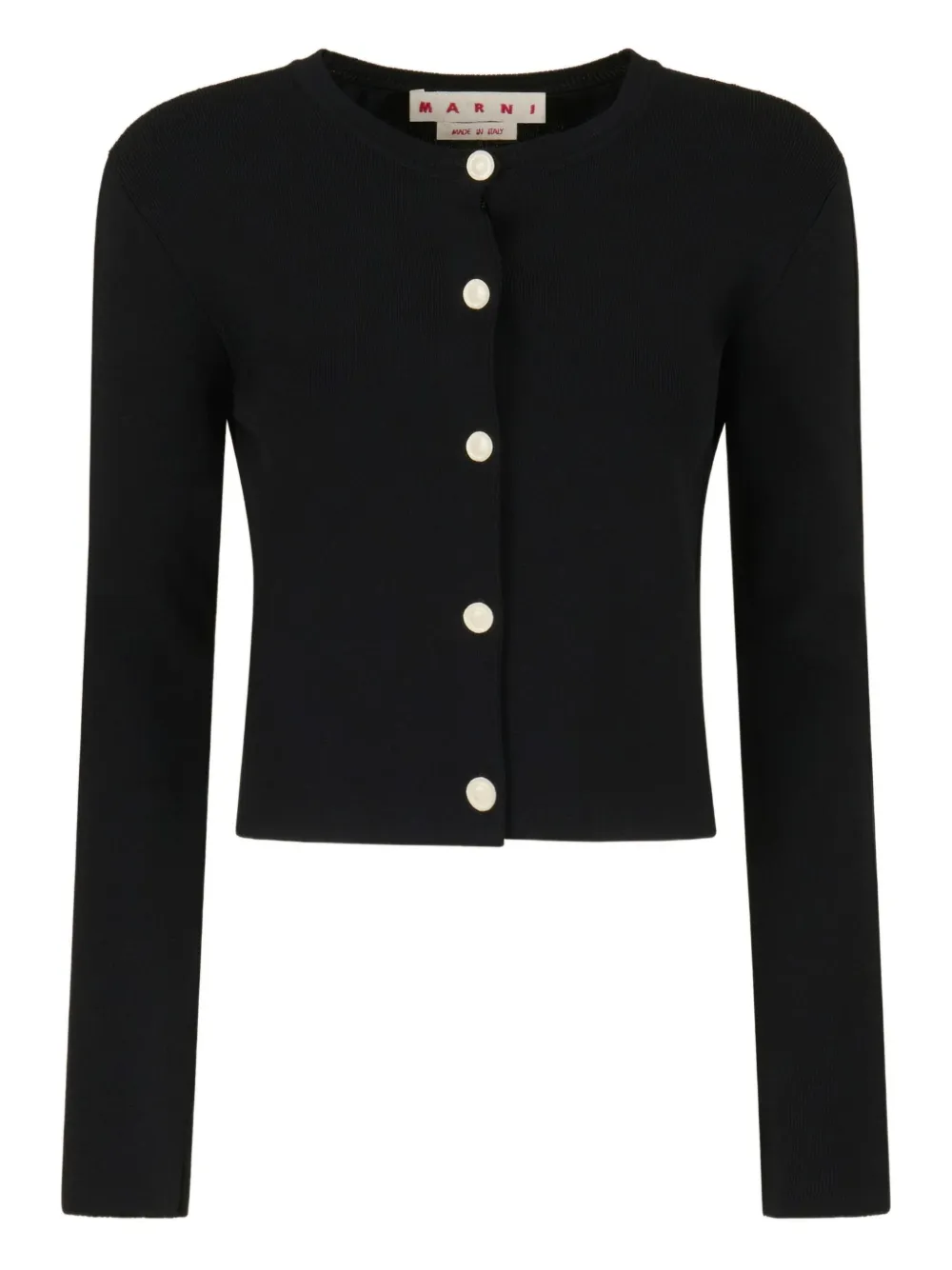 Marni button-front long-sleeve cardigan | Black | Image 1