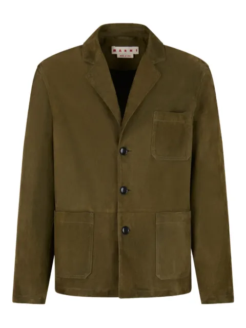 Marni blazer texturizado con doble bolsillo