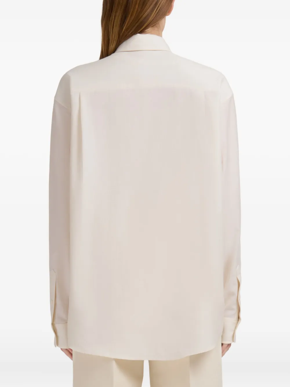 Marni Shirt met ruches 00W03 STONEWHITE