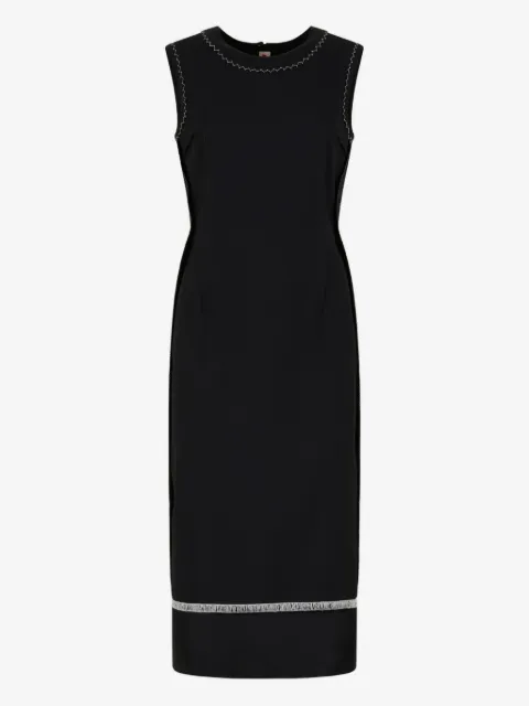 Marni stitched-detail sleeveless midi dress