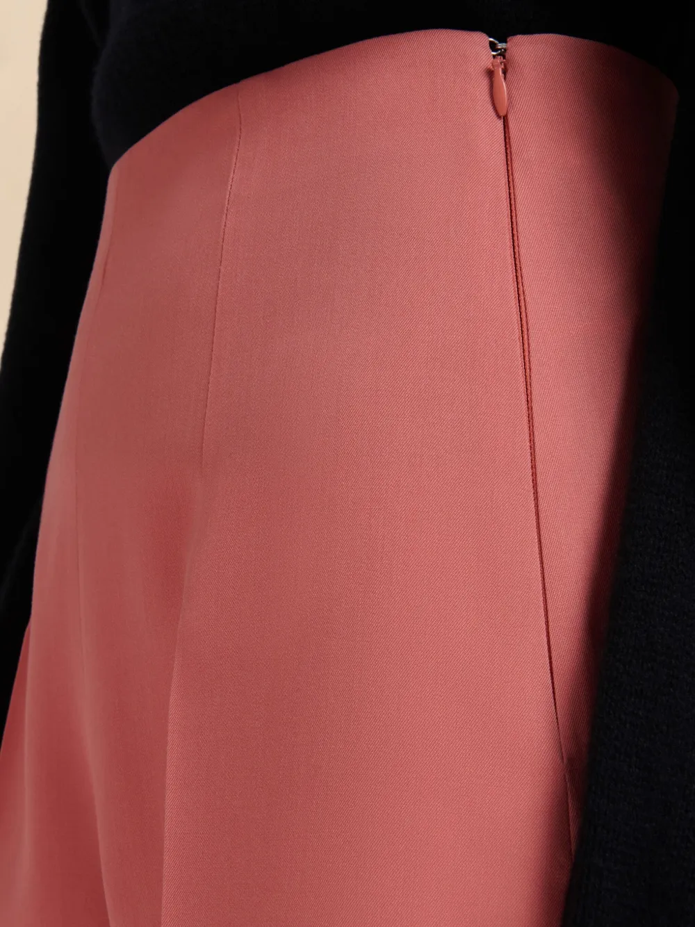 Marni High waist pantalon van scheerwol Roze