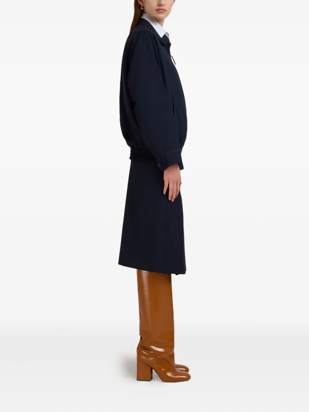Marni Midi-plooirok Blauw