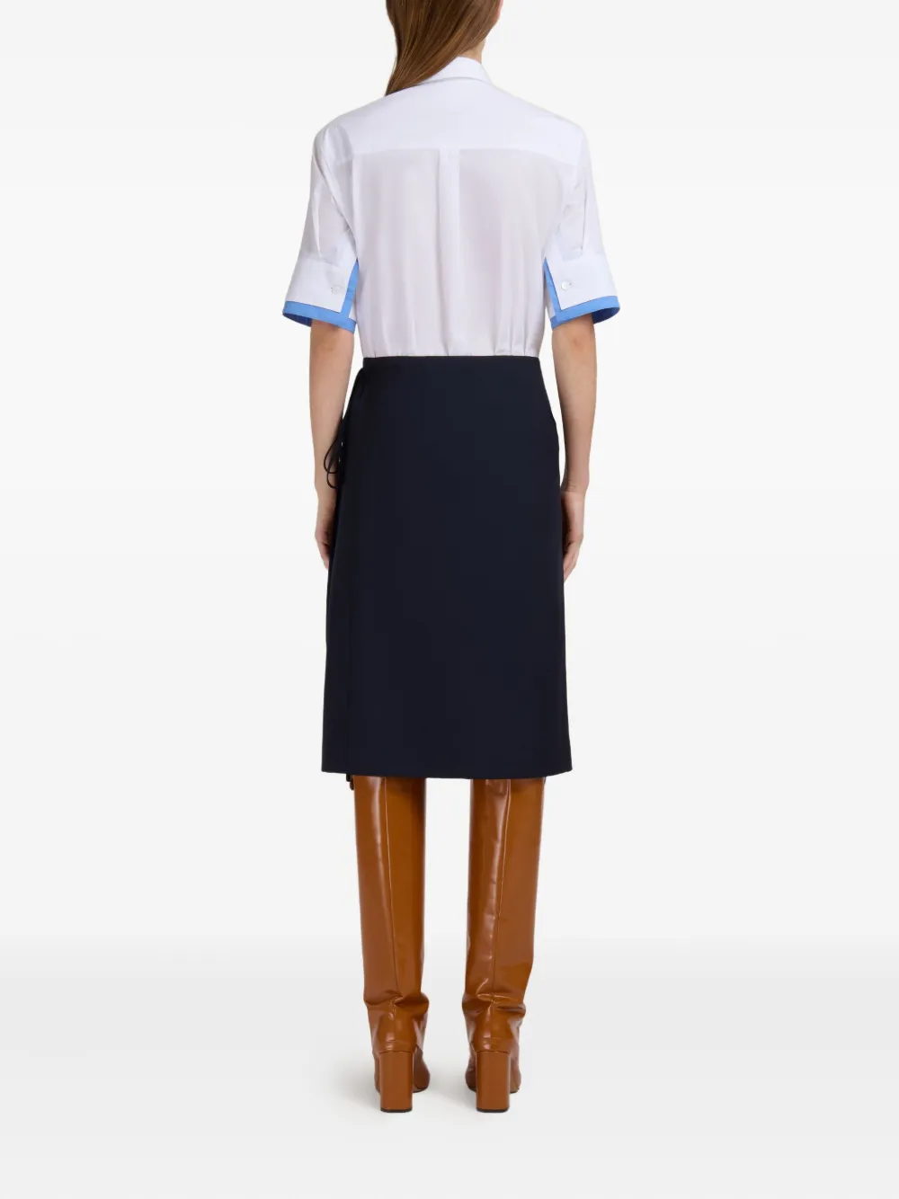 Marni Midi-plooirok Blauw