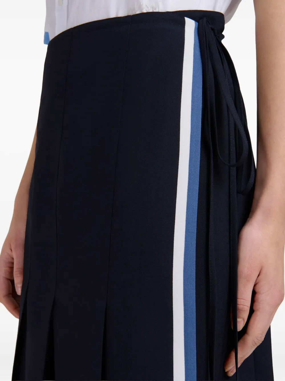 Marni Midi-plooirok Blauw