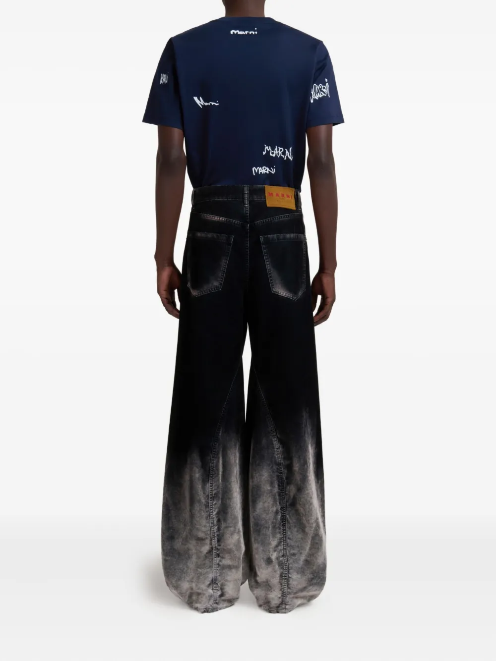 Marni Ombre Jeans In Black