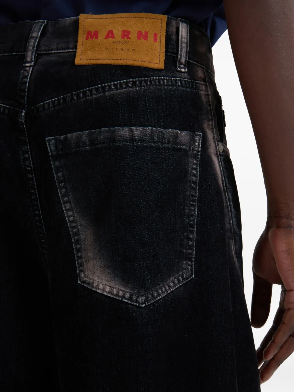 Marni Ombre Jeans In Black