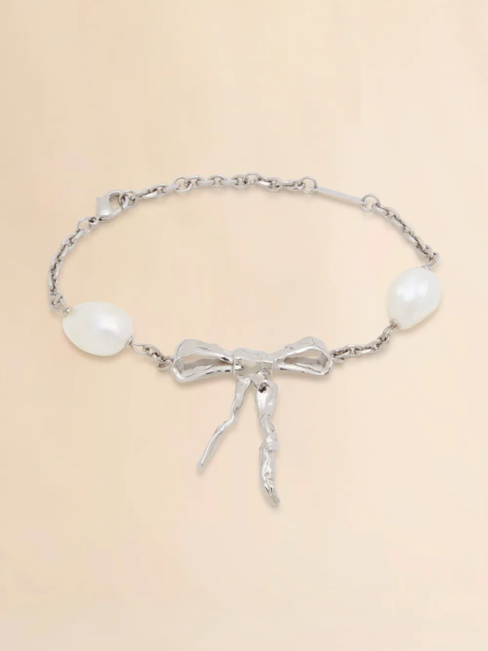 Marni bow-detail bracelet - Argento