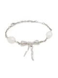Marni bow-detail bracelet - Silver