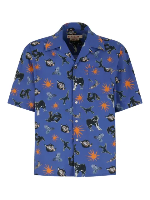 Marni graphic-print short-sleeve shirt