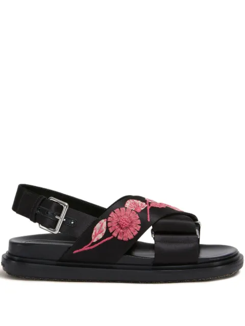 Marni Fussbett floral-embellished sandals