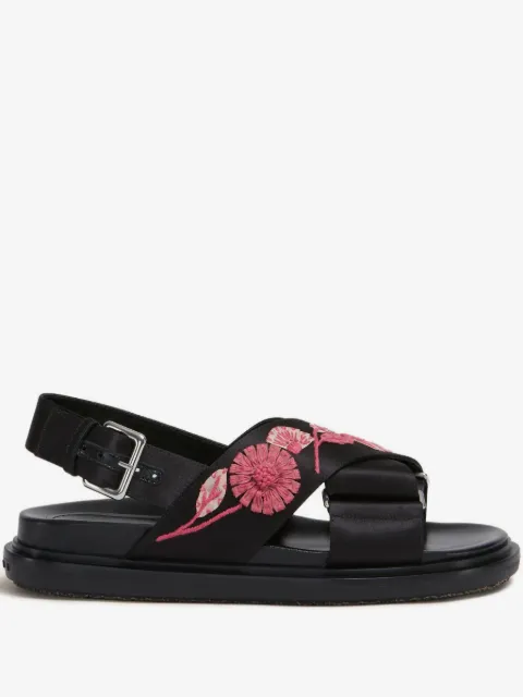 Marni Fussbett floral-embellished sandals