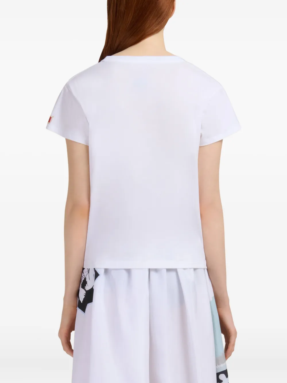 Marni T-shirt met grafische print Wit